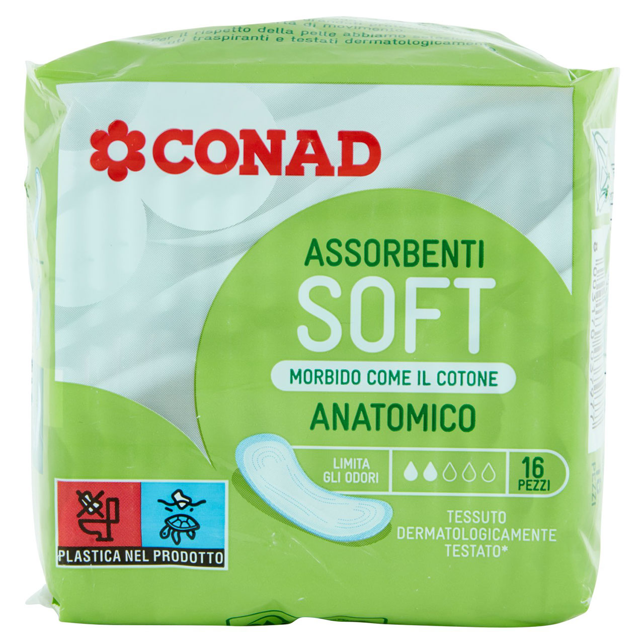 Assorbenti soft 16 anatomico Conad