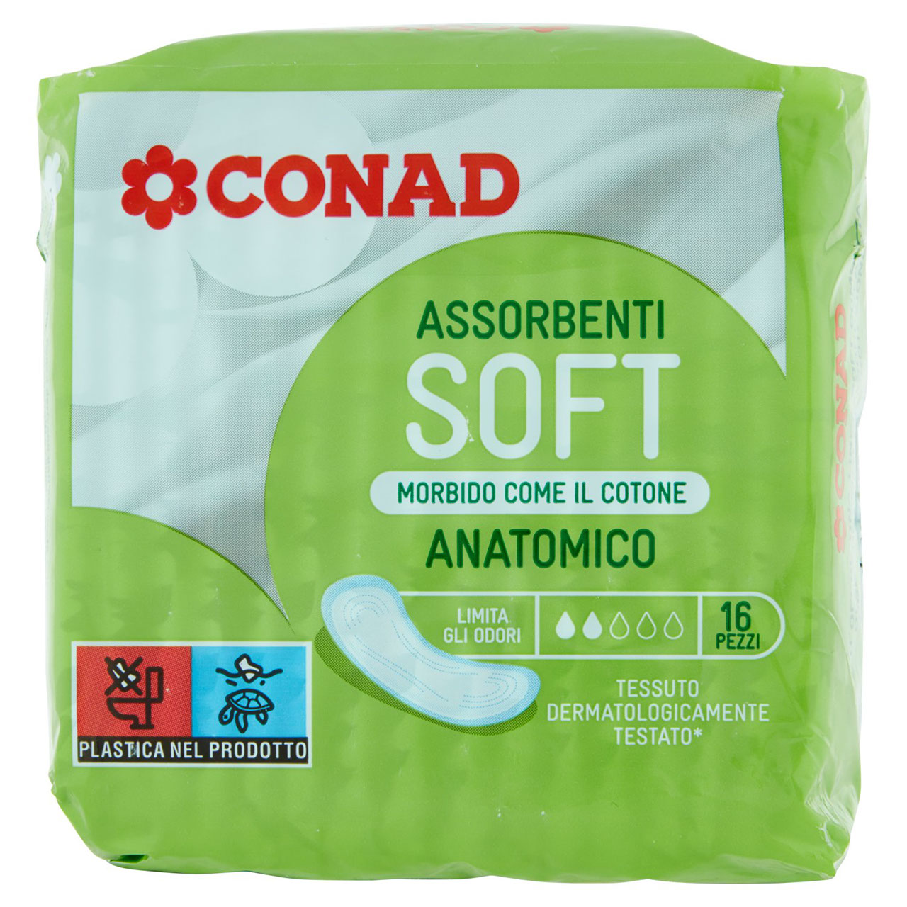 Assorbenti soft 16 anatomico Conad