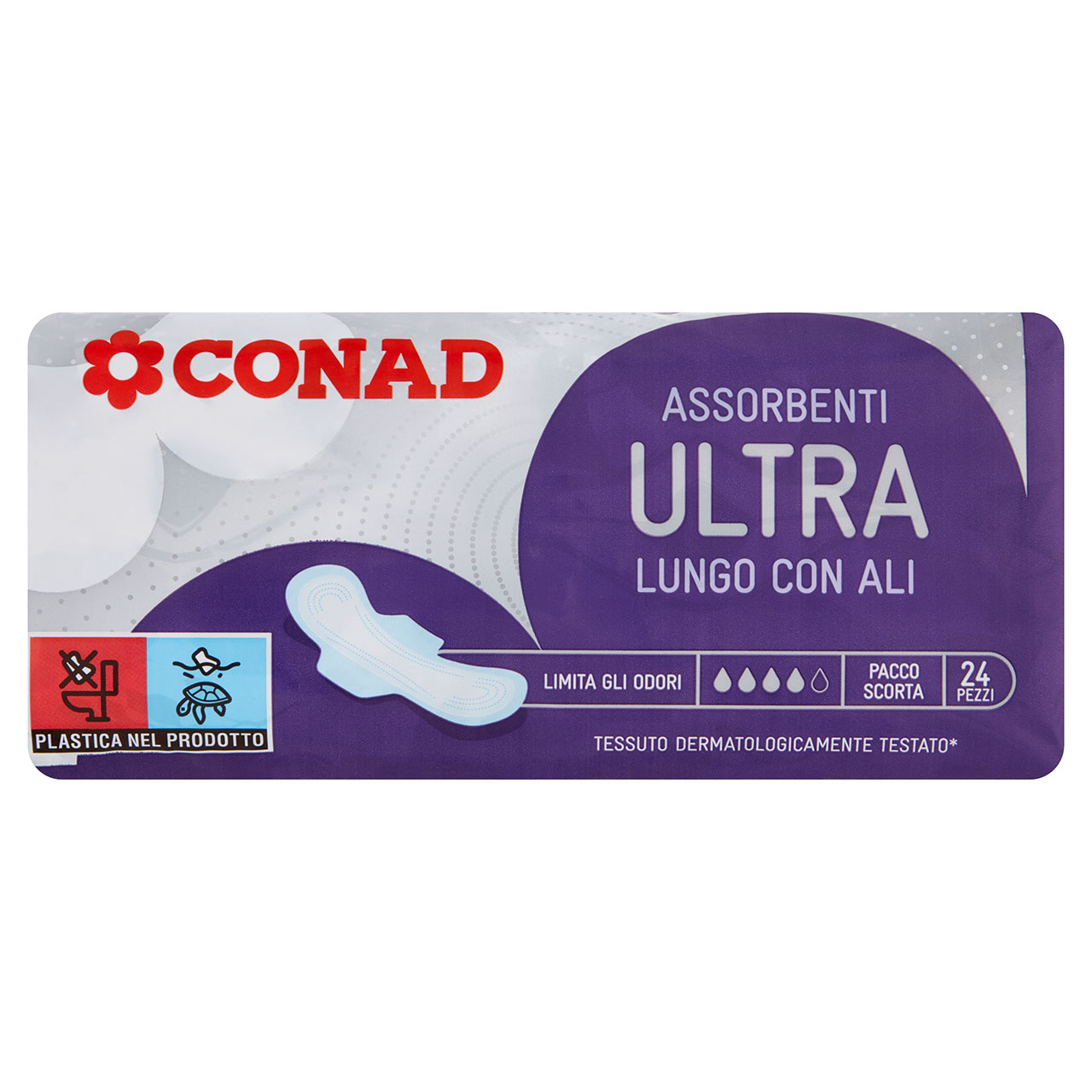 Assorbenti Ultra Lungo con Ali 24 pz Conad