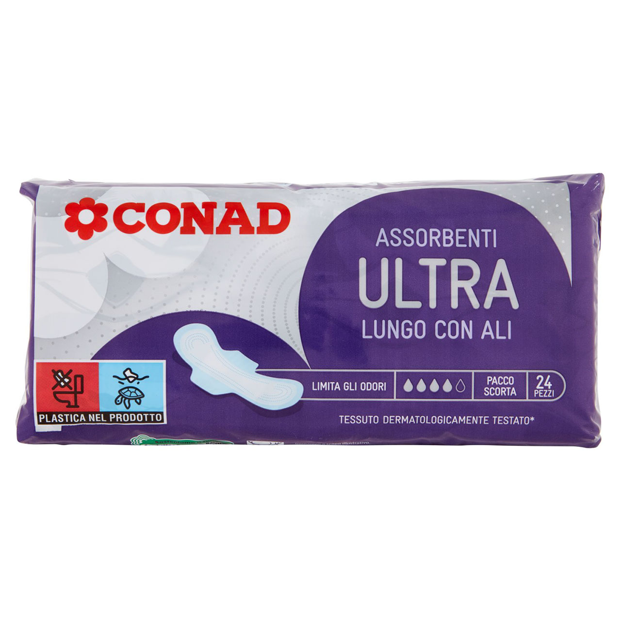 Assorbenti Ultra Lungo con Ali 24 pz Conad