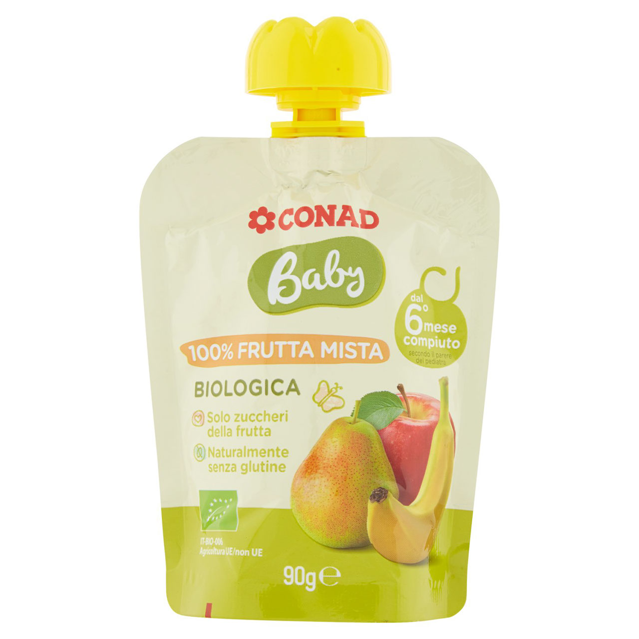 Baby 100% Frutta Mista Biologica 90 g Conad