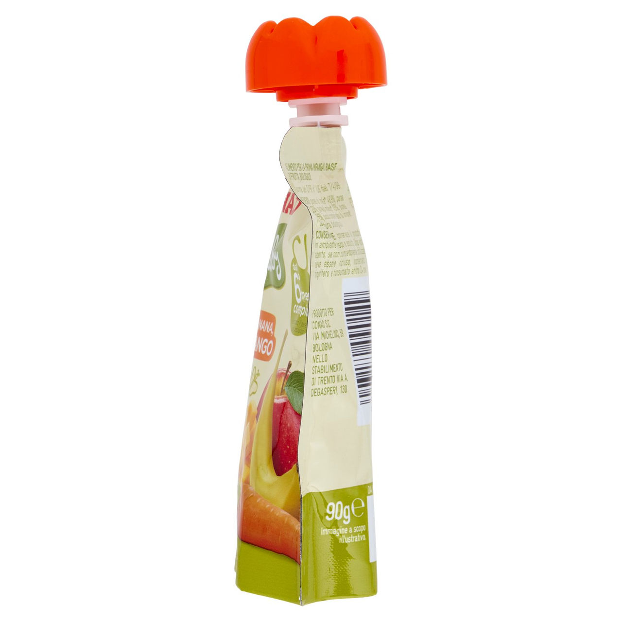 CONAD Baby 100% Mela, Banana, Carota e Mango Biologica 90 g