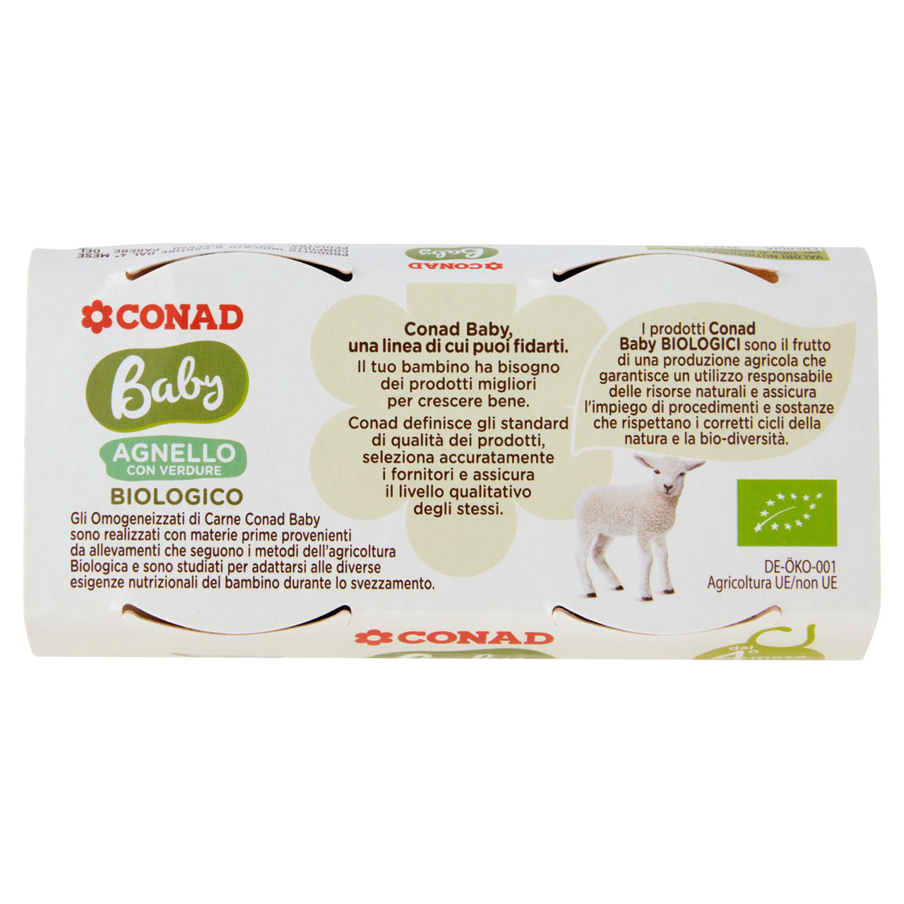 Baby Agnello con Verdure Biologico Conad online