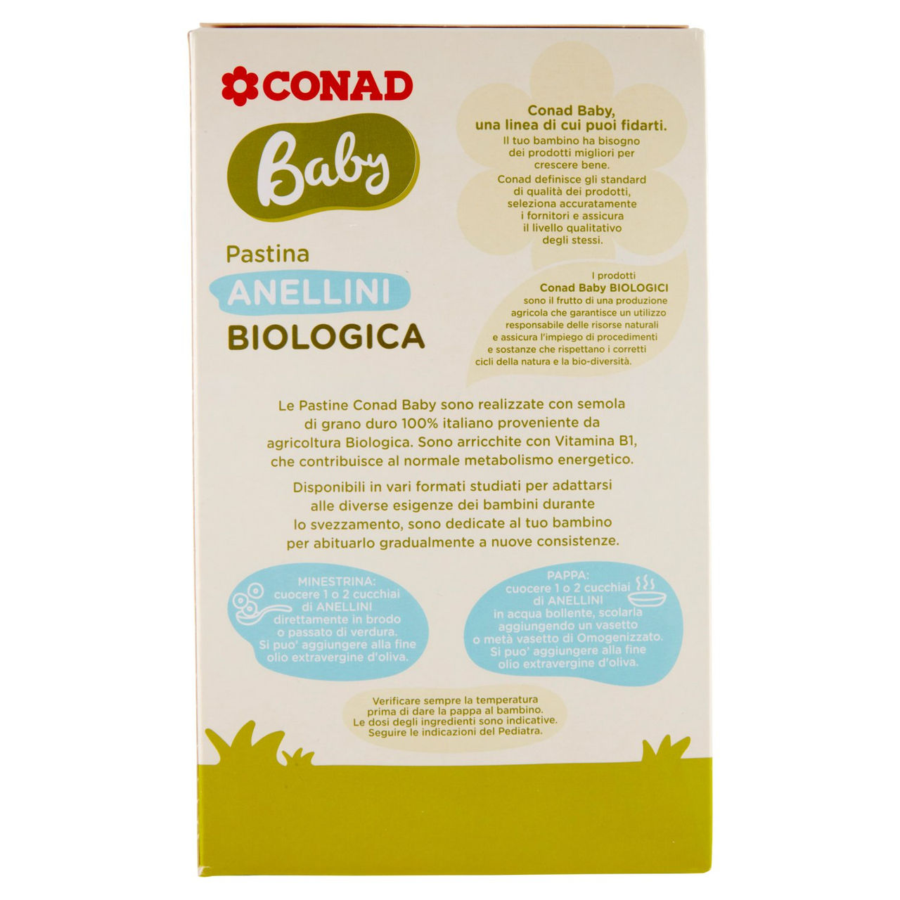 Baby Anellini Pastina Biologica 340 g Conad