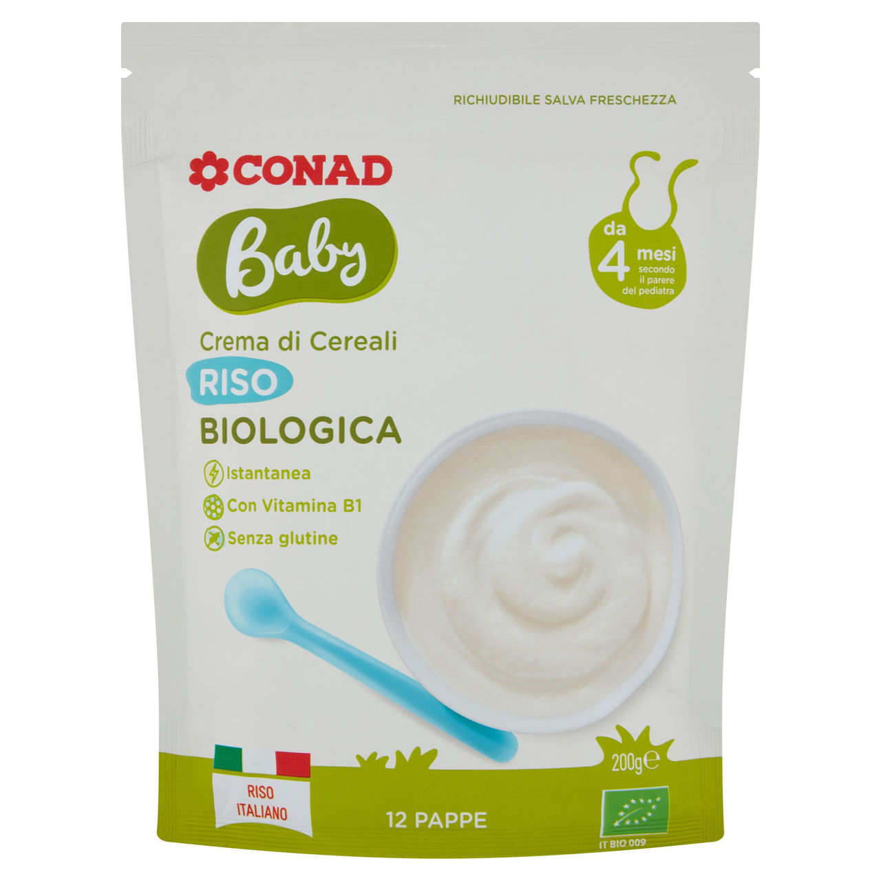 Baby Crema di Cereali Riso Biologica 200 g Conad