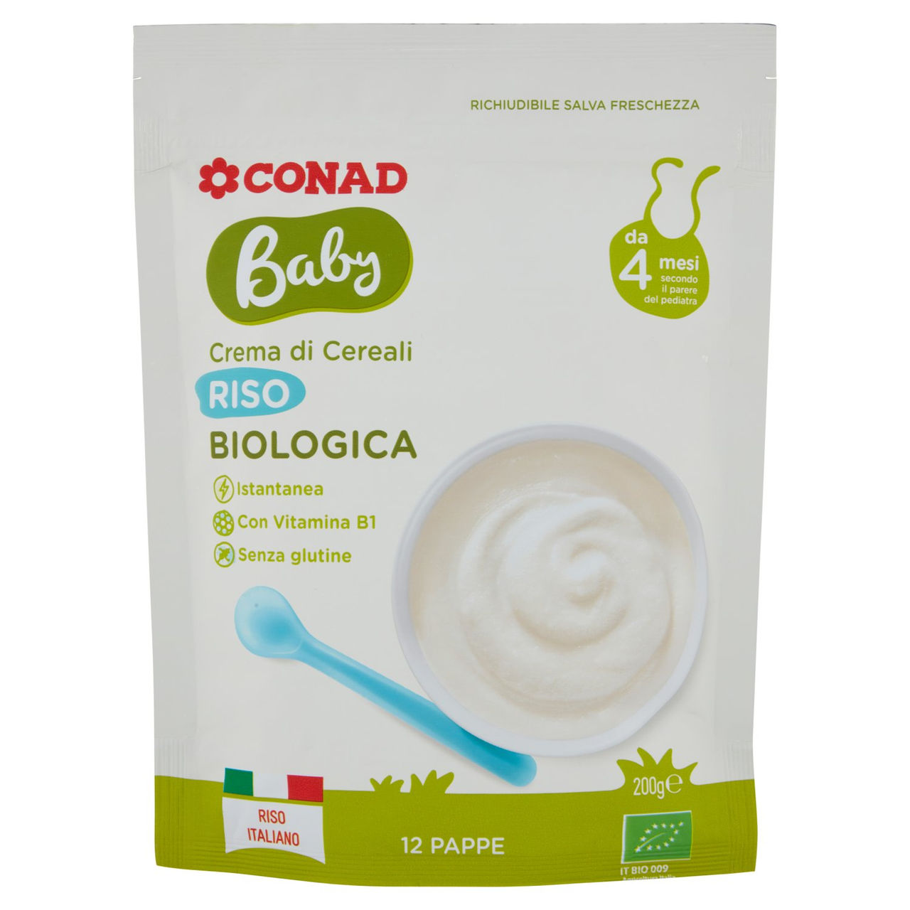 Baby Crema di Cereali Riso Biologica 200 g Conad