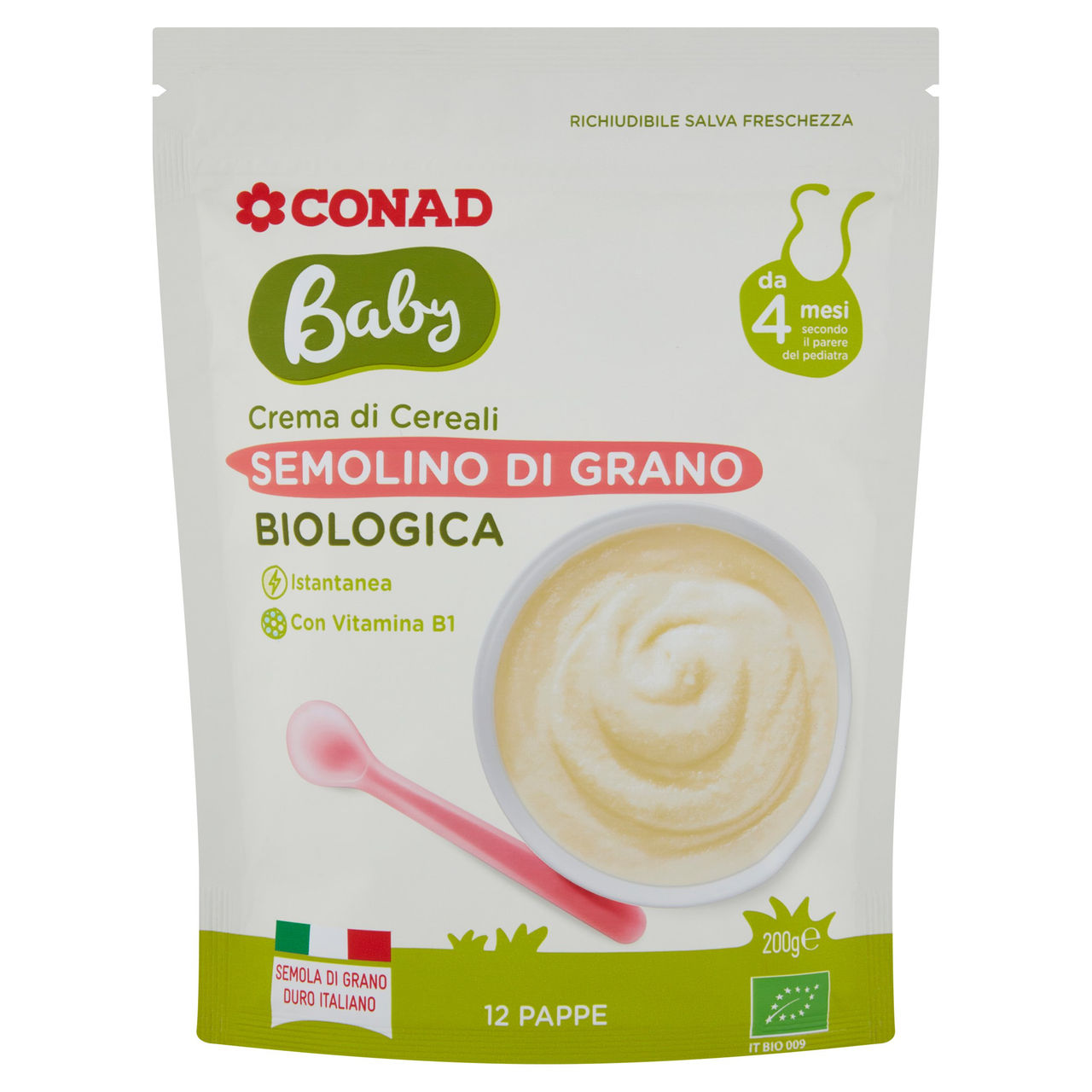 Crema di semolino Biologica 200 g Baby CONAD