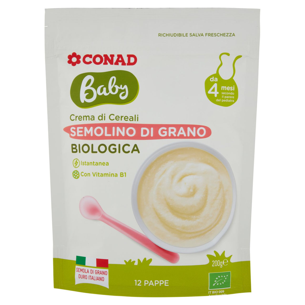 Crema di semolino Biologica 200 g Baby CONAD