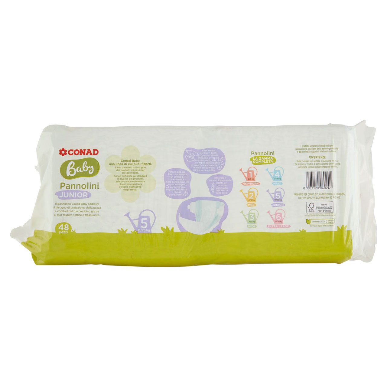 Baby Pannolini 11/25 kg Conad in vendita online