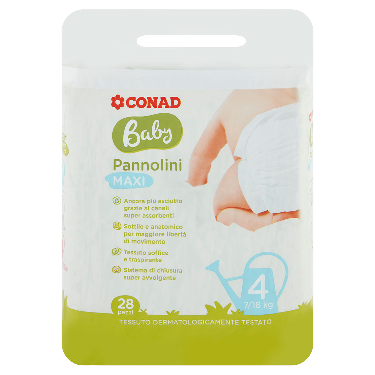 Baby Pannolini Maxi 4 7/18kg 28 pezzi Conad online