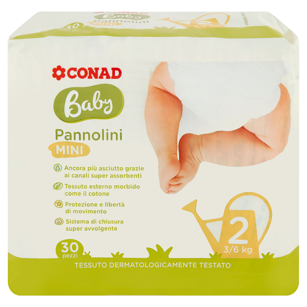 Baby Pannolini Mini 2 3/6 kg 30 Pezzi Conad online