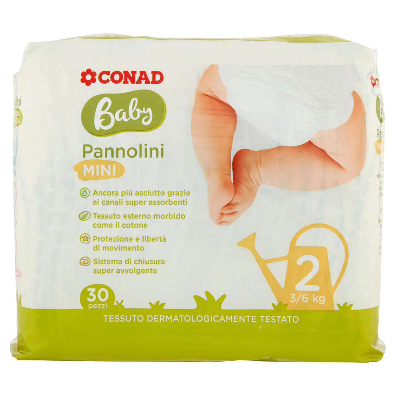 Baby Pannolini Mini 2 3/6 kg 30 Pezzi Conad online