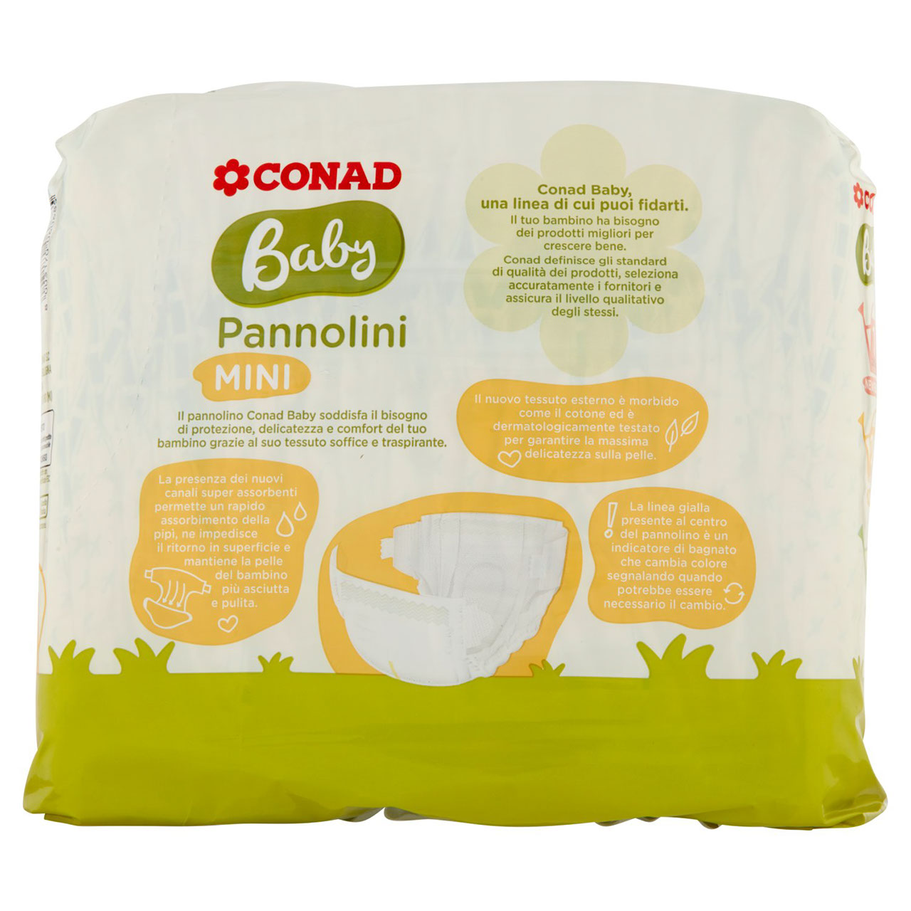 Baby Pannolini Mini 2 3/6 kg 30 Pezzi Conad online