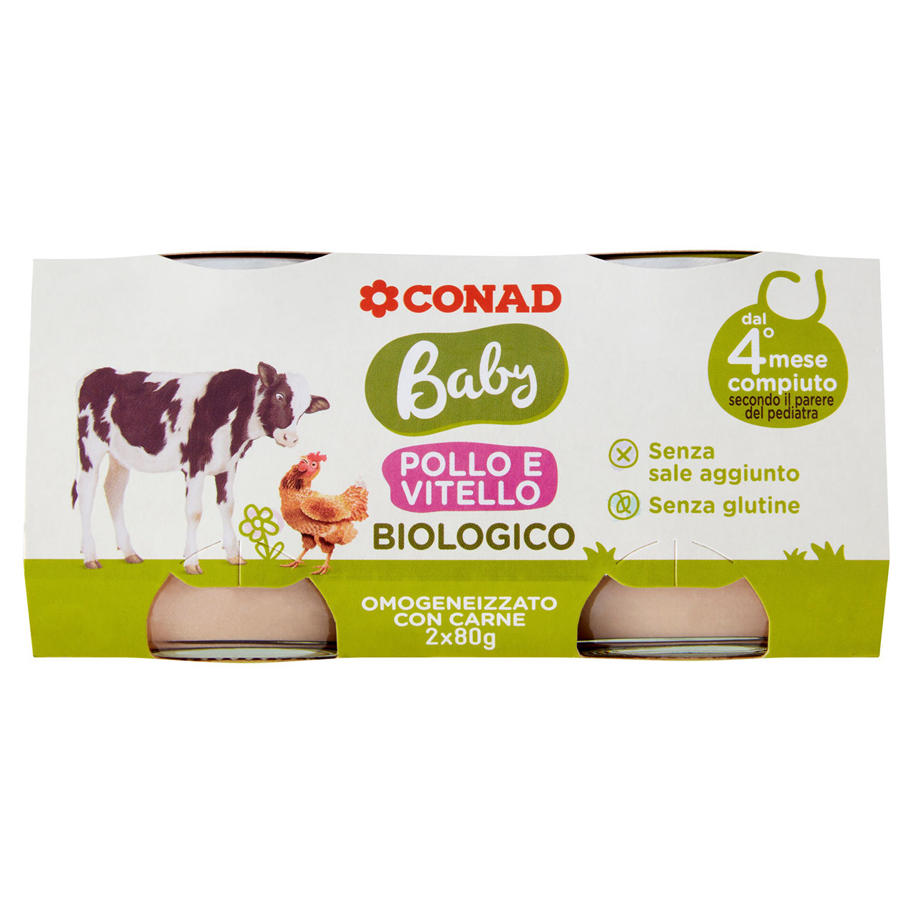 Omogeneizzato Pollo e Vitello Conad online