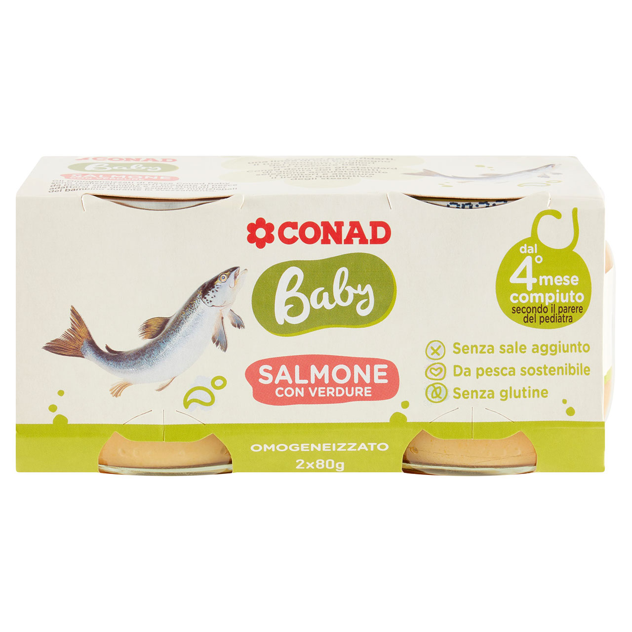 Omogeneizzato salmone Baby Conad in vendita online