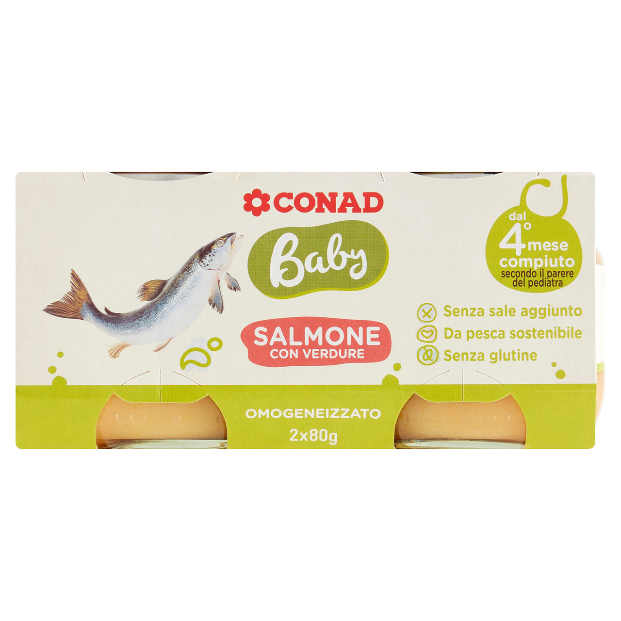 Omogeneizzato salmone Baby Conad in vendita online