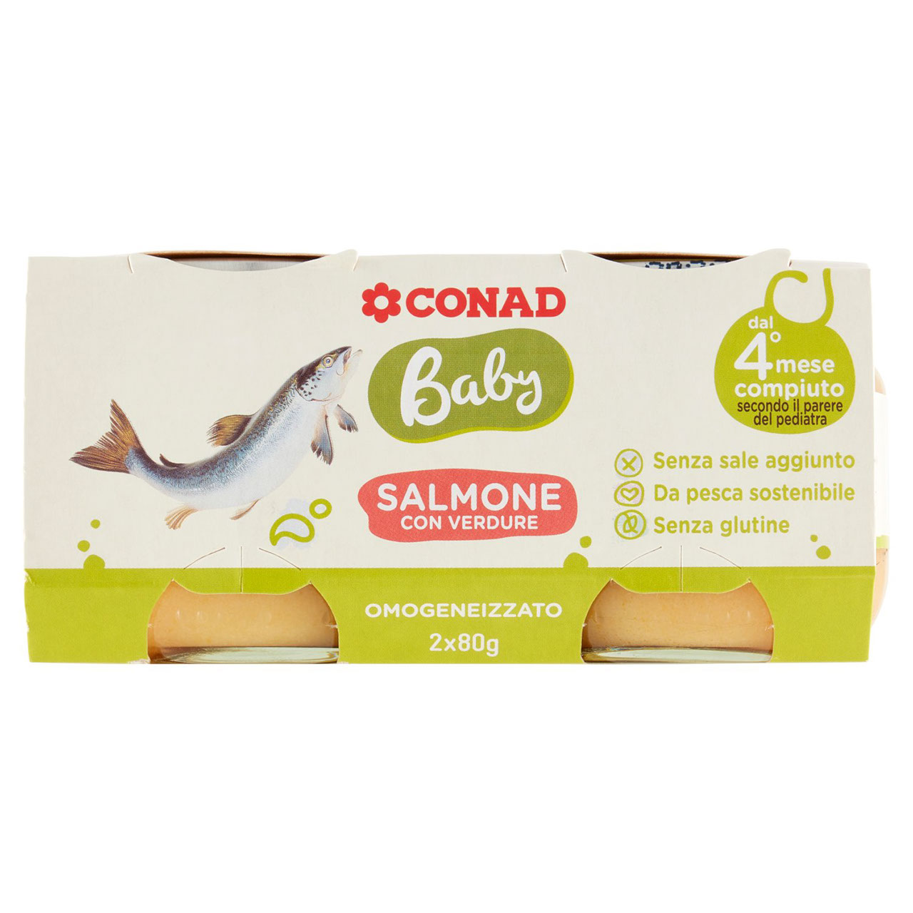 Omogeneizzato salmone Baby Conad in vendita online