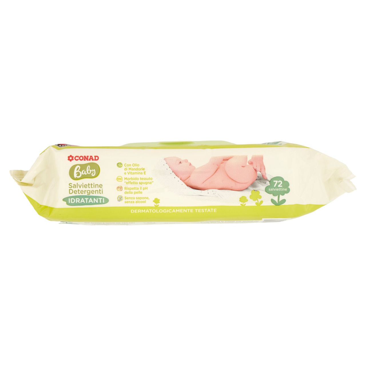 Baby Salviettine Detergenti Idratanti 72 pz Conad