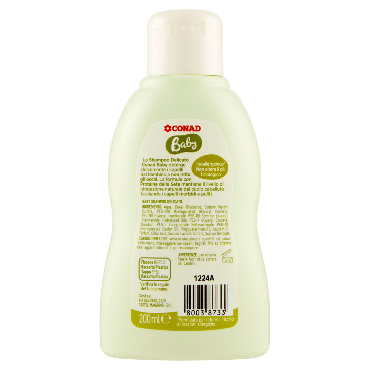 Shampoo Delicato 200 ml Baby Conad