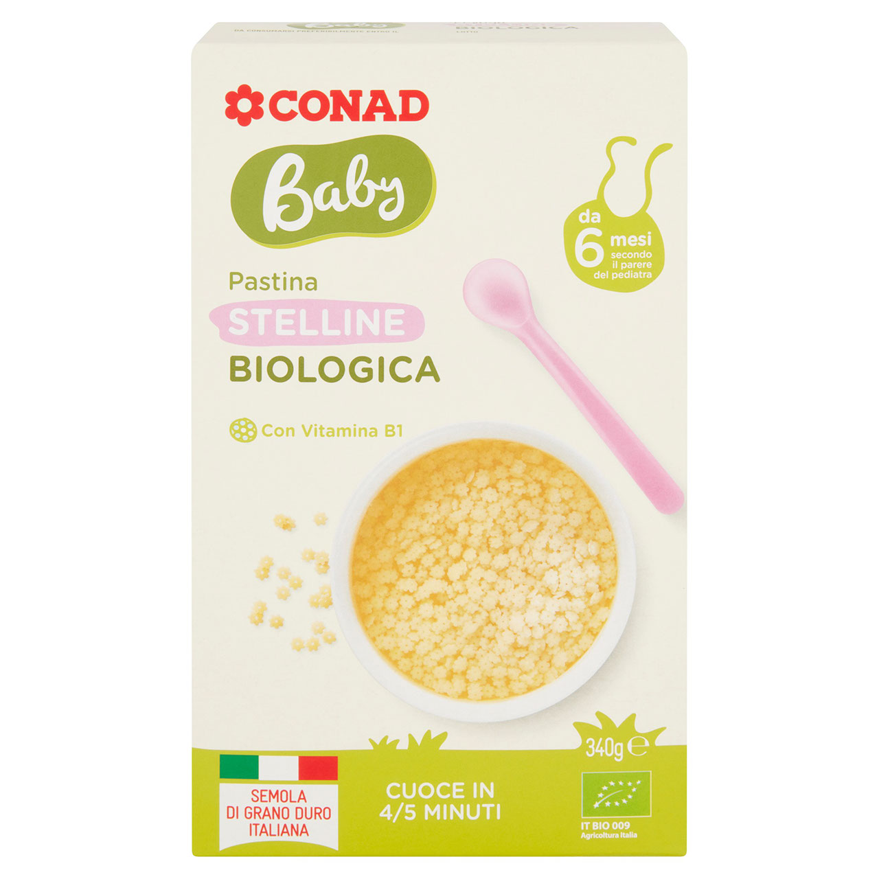 Stelline Biologiche 340 g Conad in vendita online