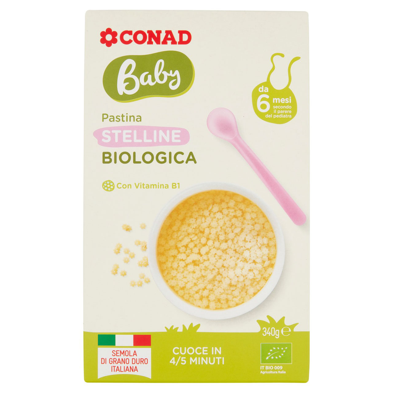 Stelline Biologiche 340 g Conad in vendita online