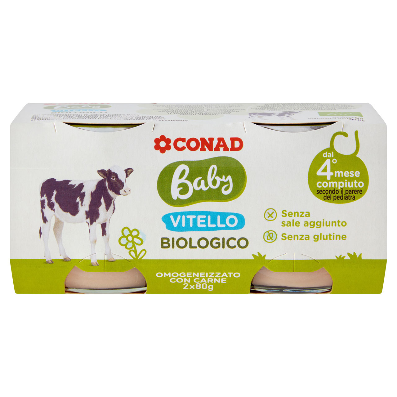 Baby Vitello Biologico Omogeneizzato Carne 2x80g