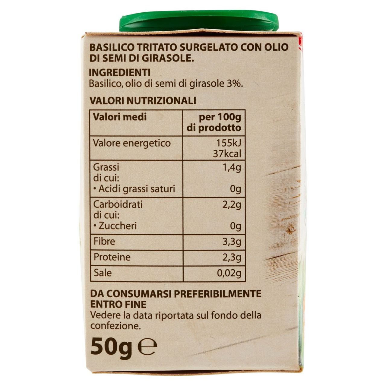 CONAD Basilico tritato Surgelato 50 g