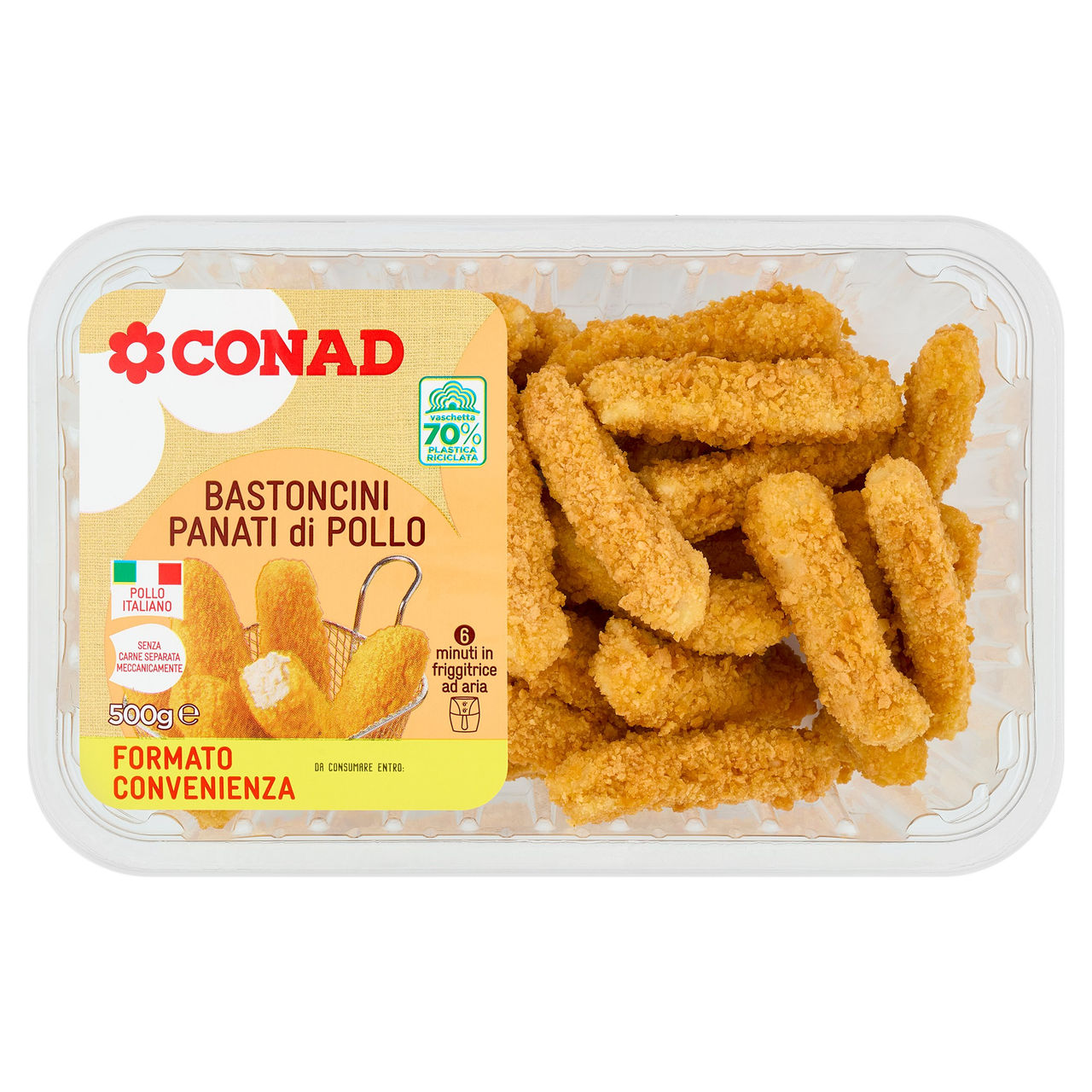 CONAD Bastoncini Panati di Pollo 500 g