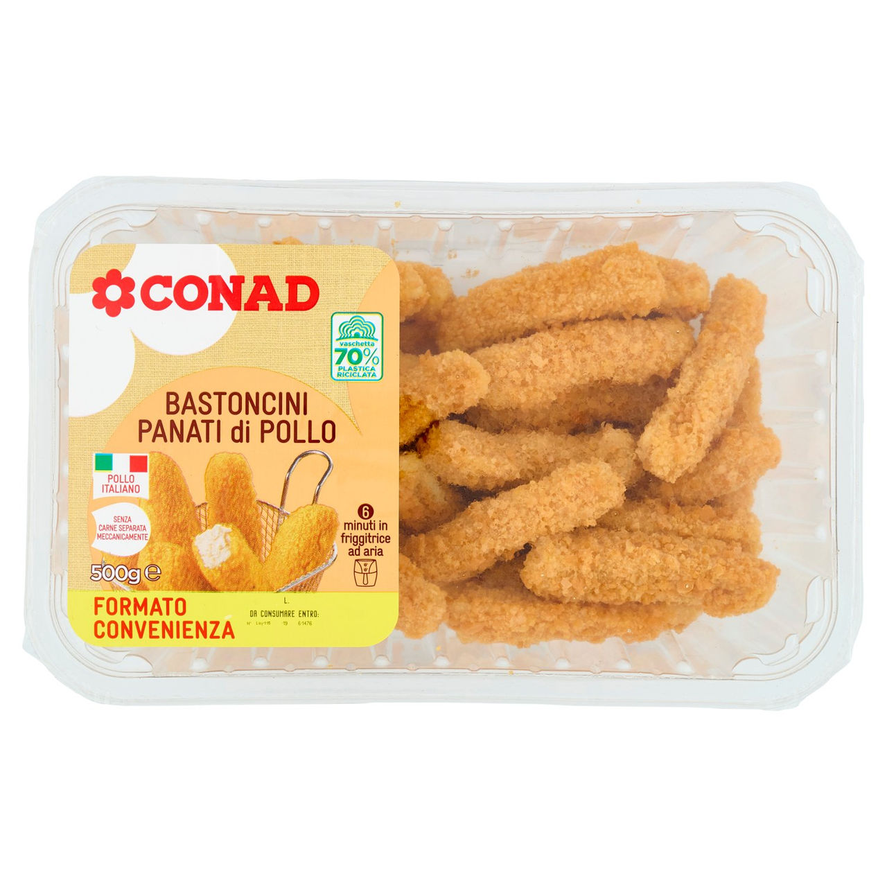 CONAD Bastoncini Panati di Pollo 500 g