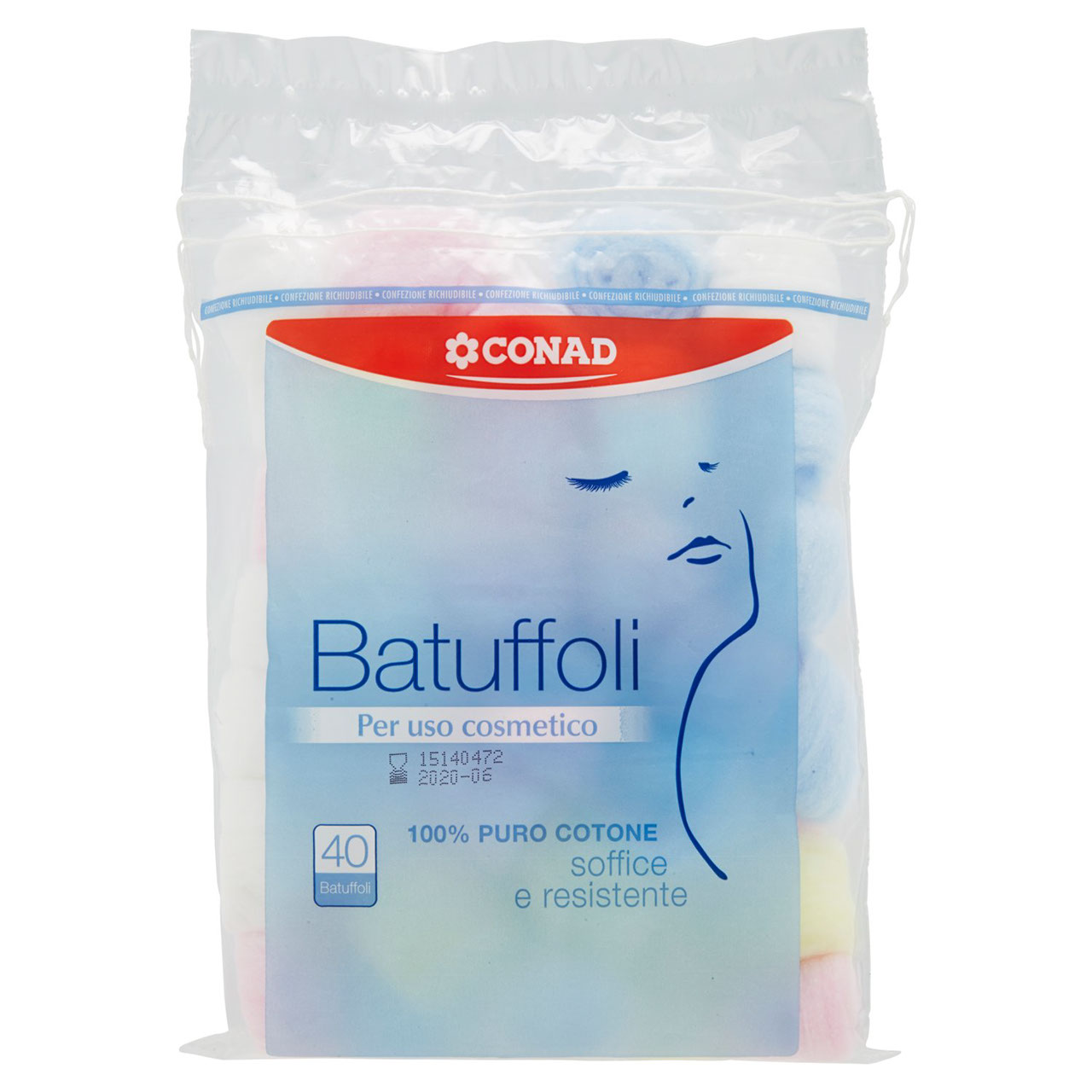 CONAD Batuffoli Per uso cosmetico 40 Batuffoli