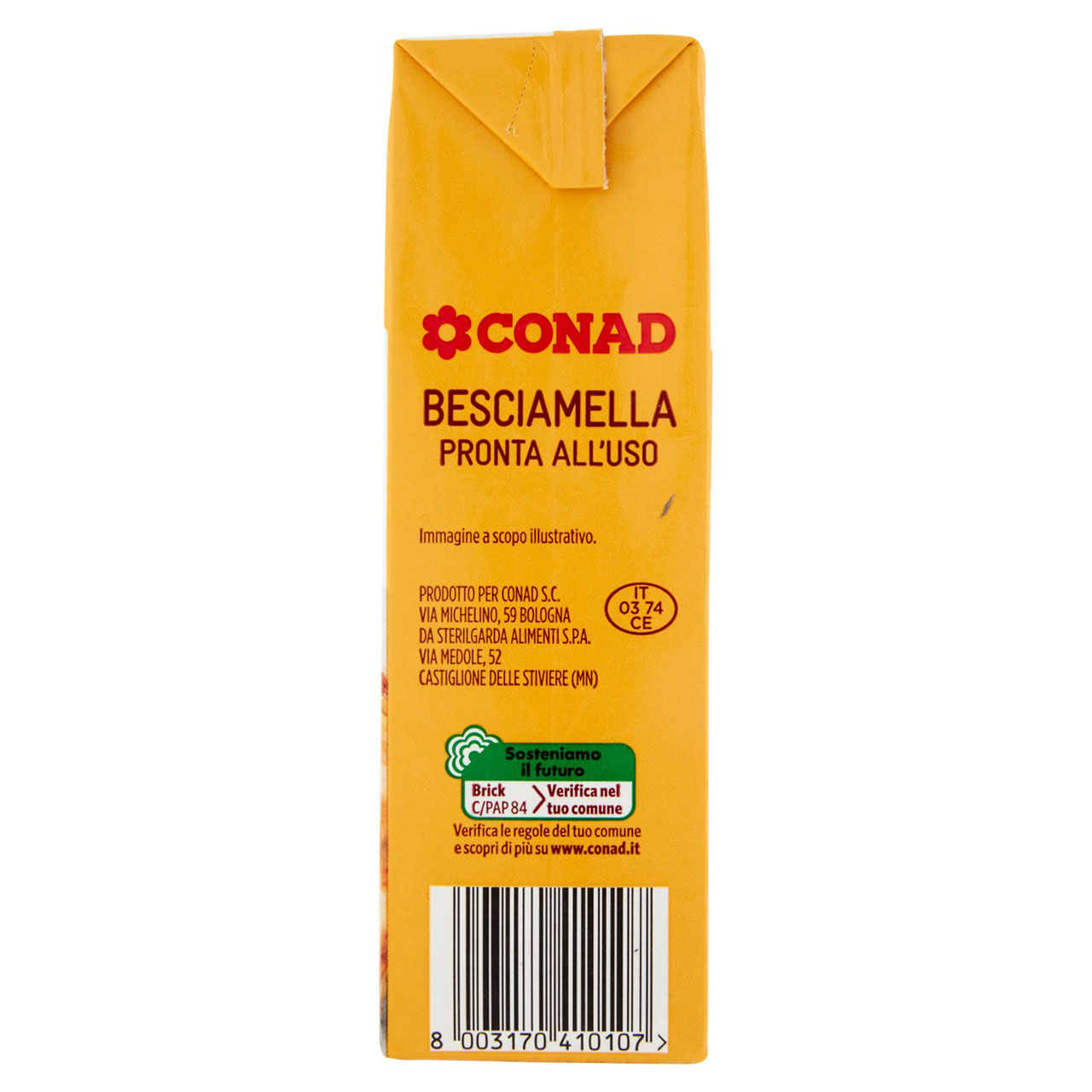 Besciamella per Cucinare 500 ml Conad