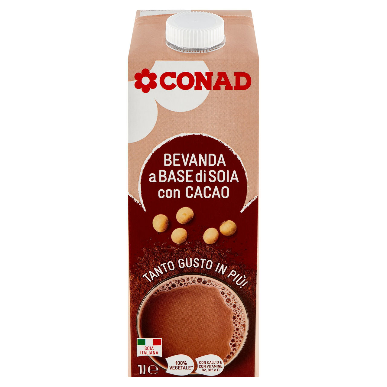 CONAD Bevanda a Base di Soia con Cacao 1 l