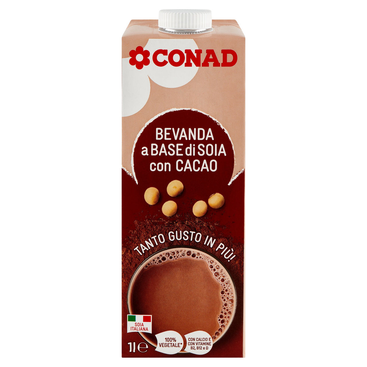 CONAD Bevanda a Base di Soia con Cacao 1 l