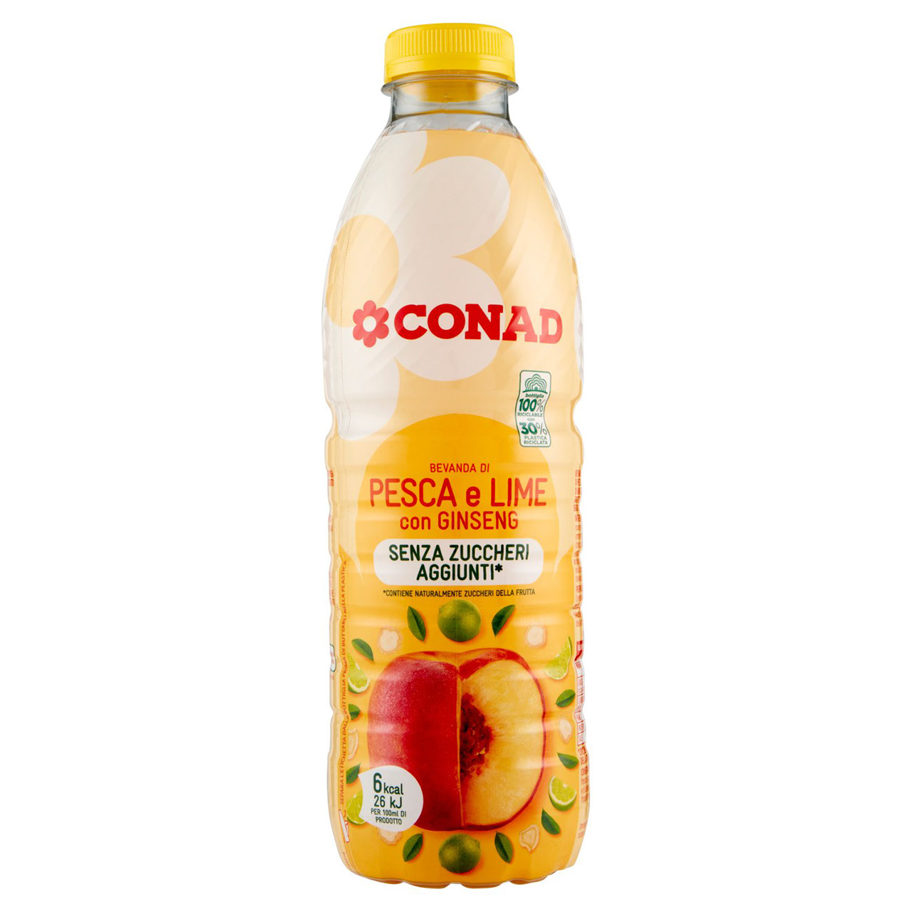 Succo di frutta Pesca Lime Ginseng 1 l Conad