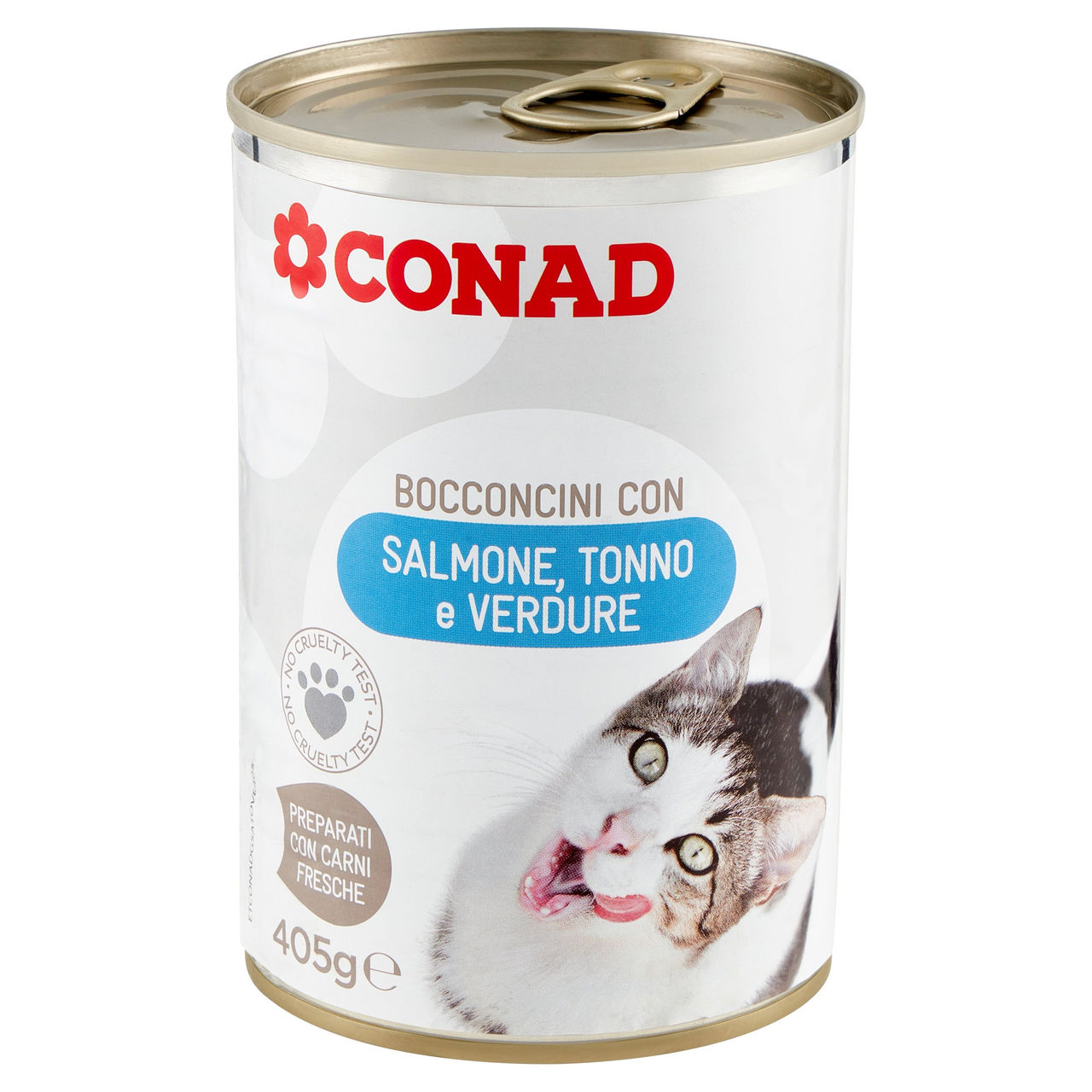 Bocconcini per gatti Salmone Tonno Verdure Conad