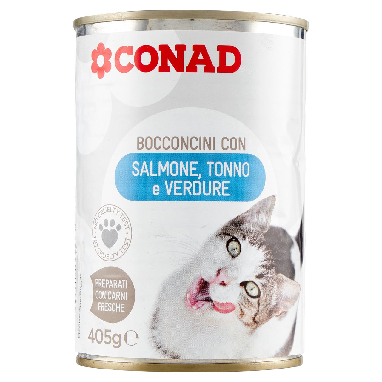 Bocconcini per gatti Salmone Tonno Verdure Conad