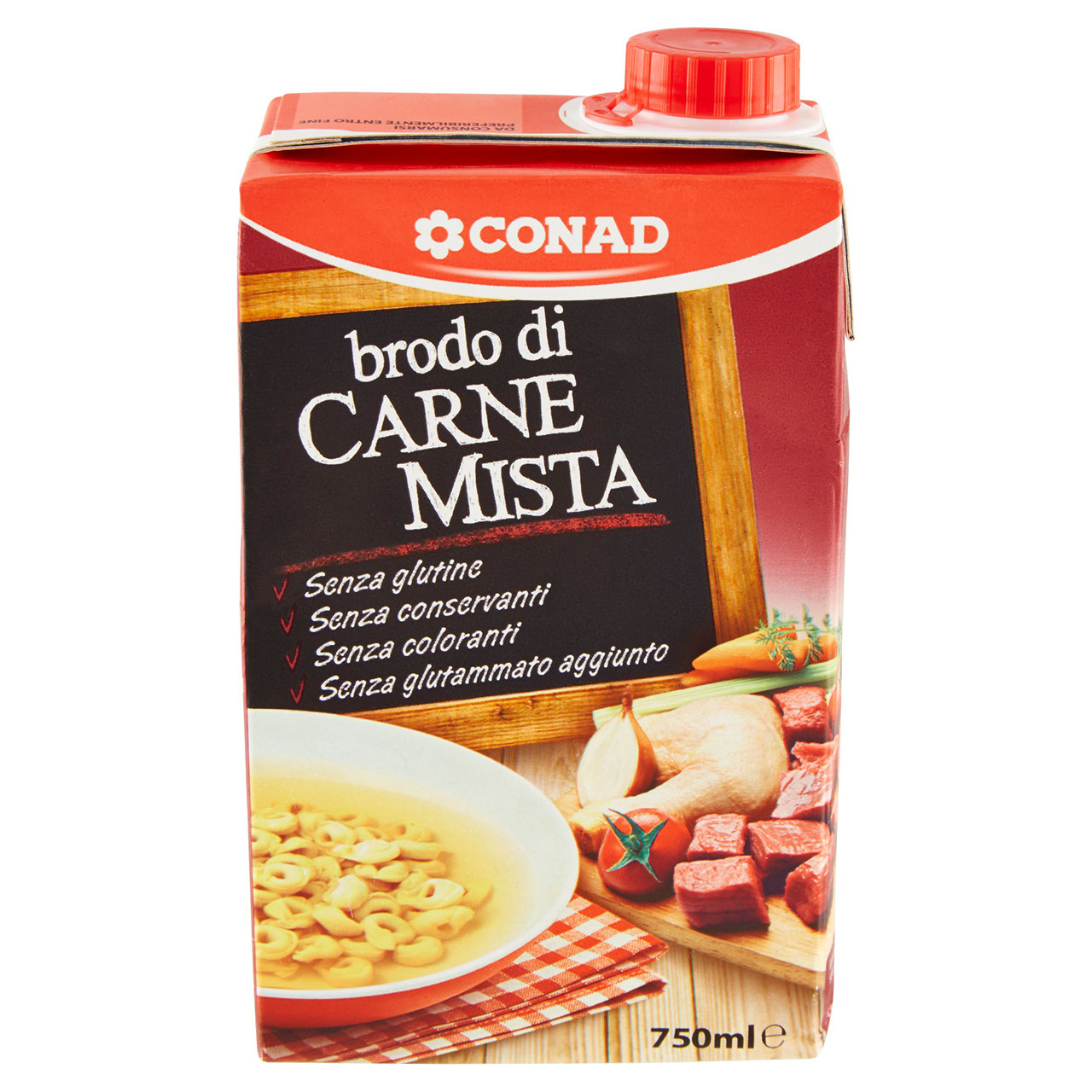 Brodo di Carne Mista 750 ml Conad