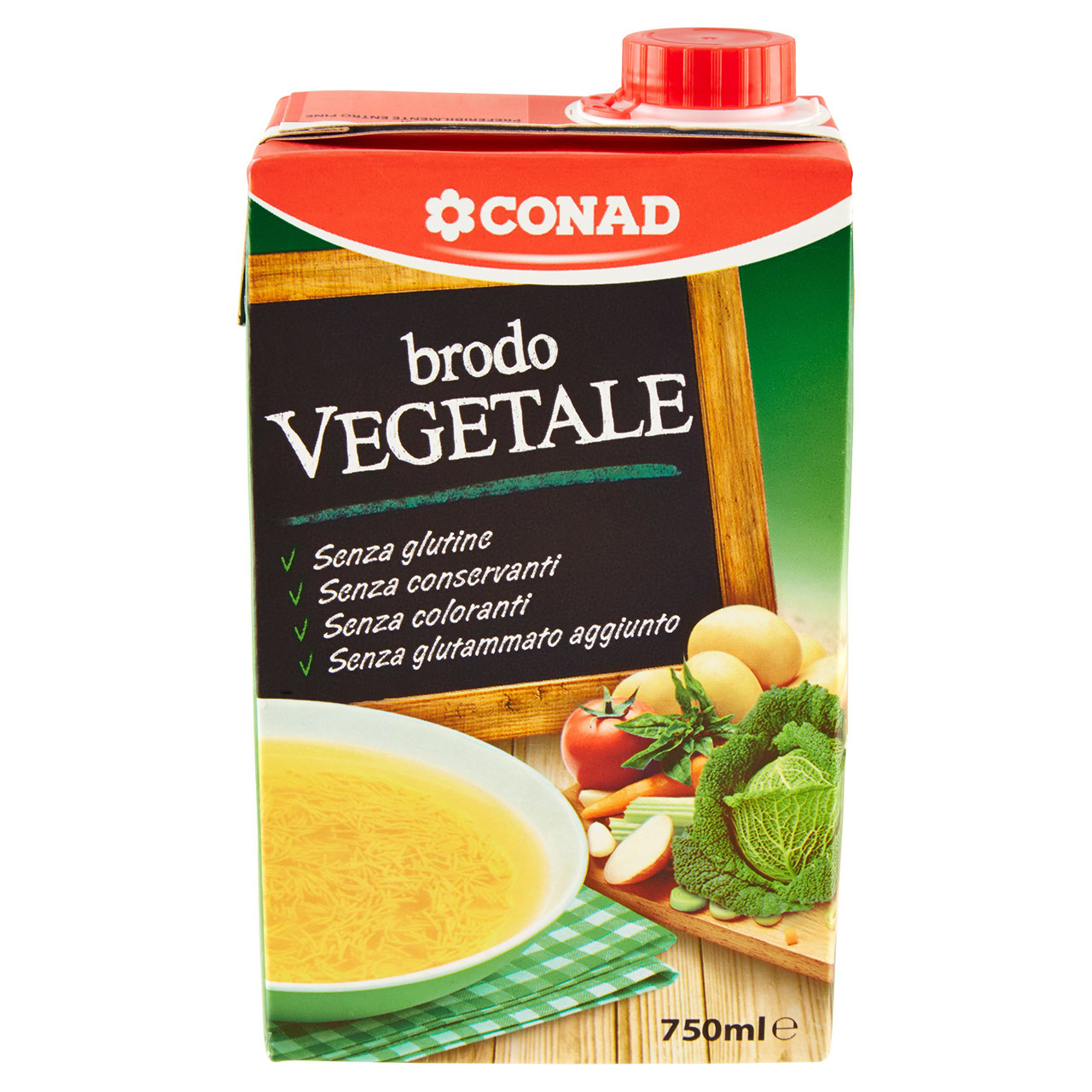 Brodo Vegetale 750 ml Conad in vendita online