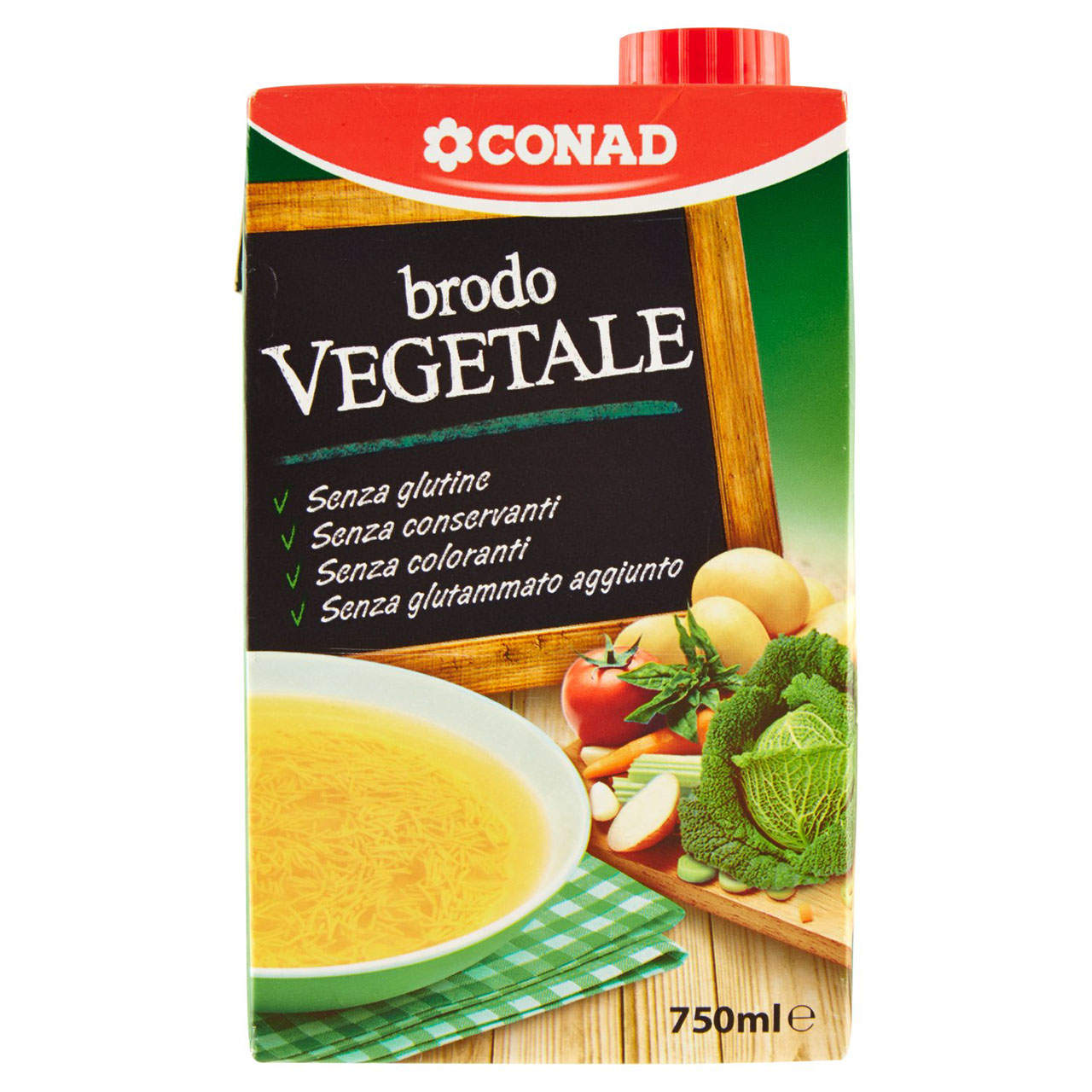 Brodo Vegetale 750 ml Conad in vendita online