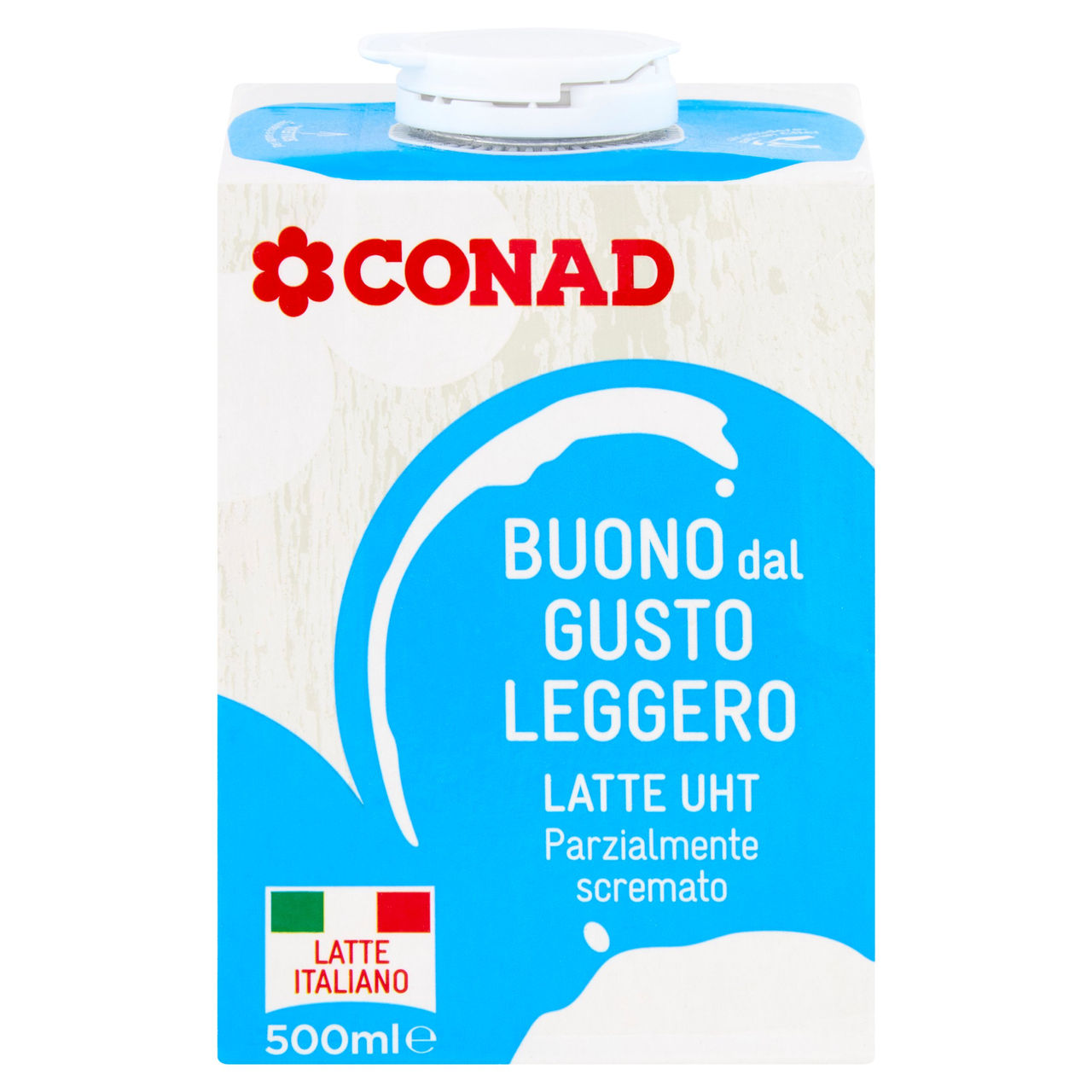 Latte UHT Parzialmente scremato 500 ml Conad