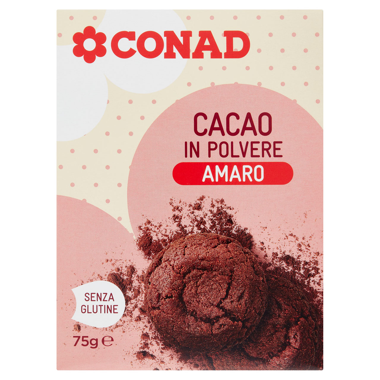 Cacao in Polvere Amaro 75 g Conad