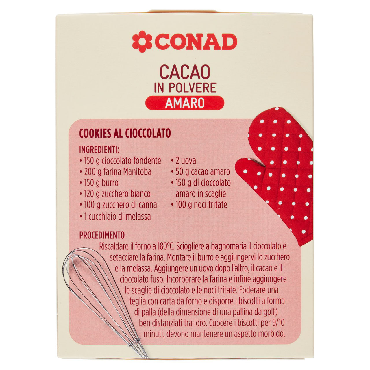 Cacao in Polvere Amaro 75 g Conad