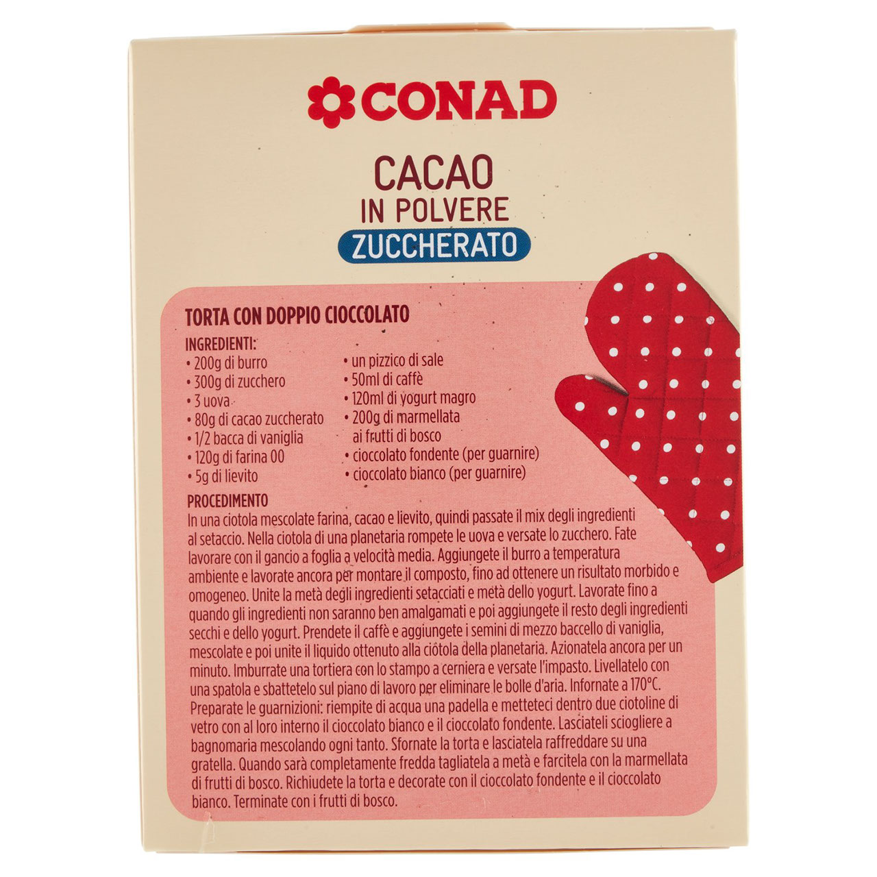 Cacao in Polvere Zuccherato 75 g Conad online