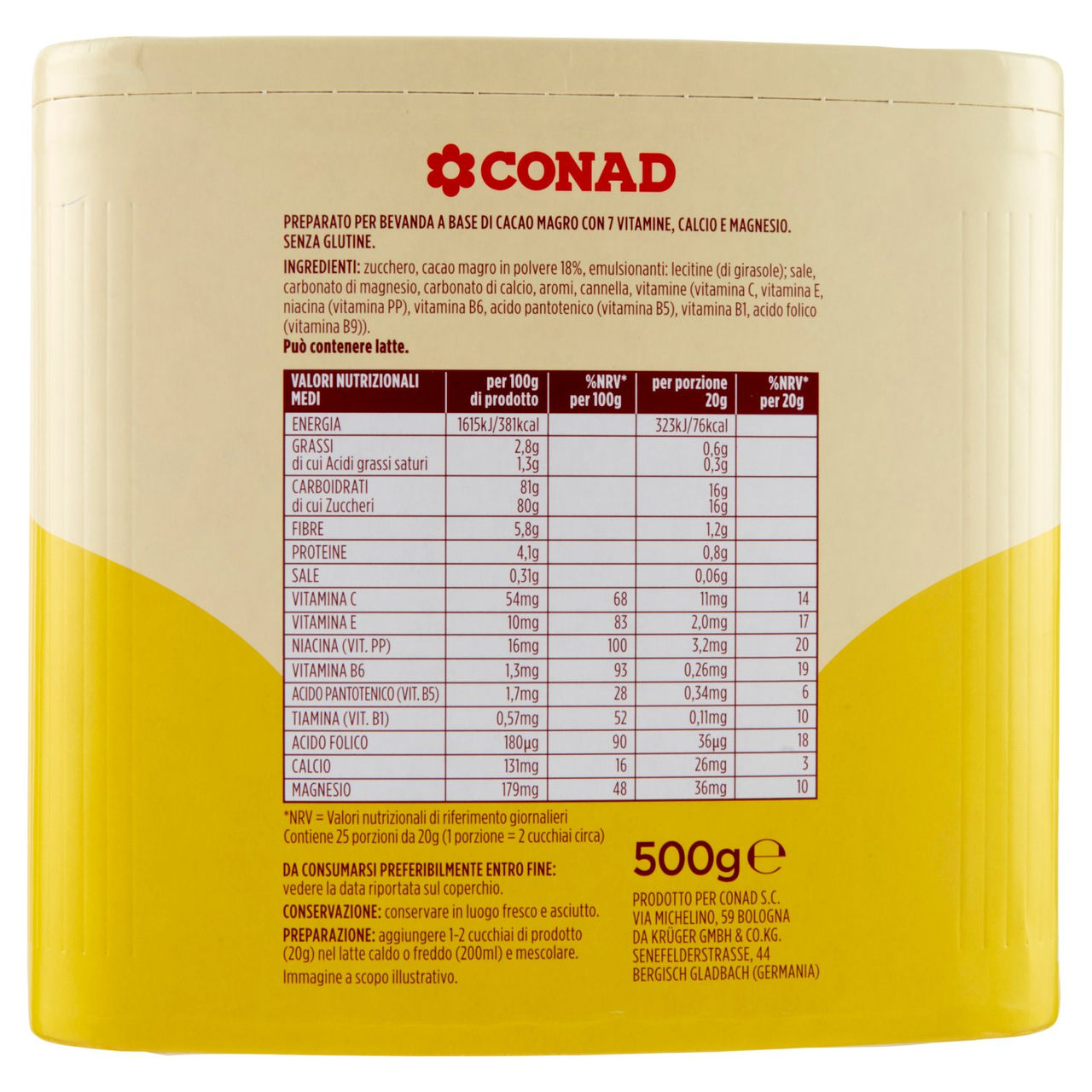 CONAD Cacao Solubile 500 g