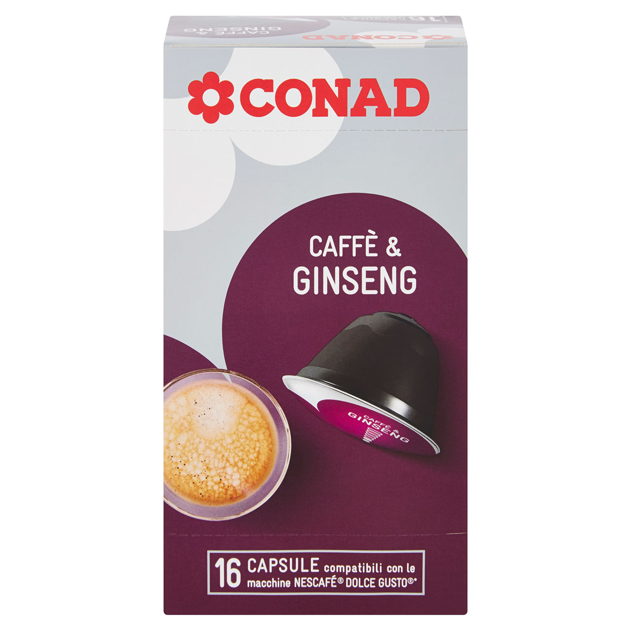 Caffè & Ginseng 16 Capsule Dolce Gusto Conad