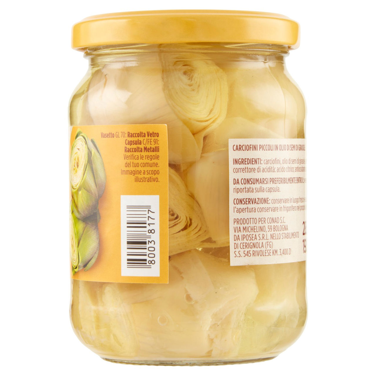 Carciofini Interi Sottolio 285 g Conad online