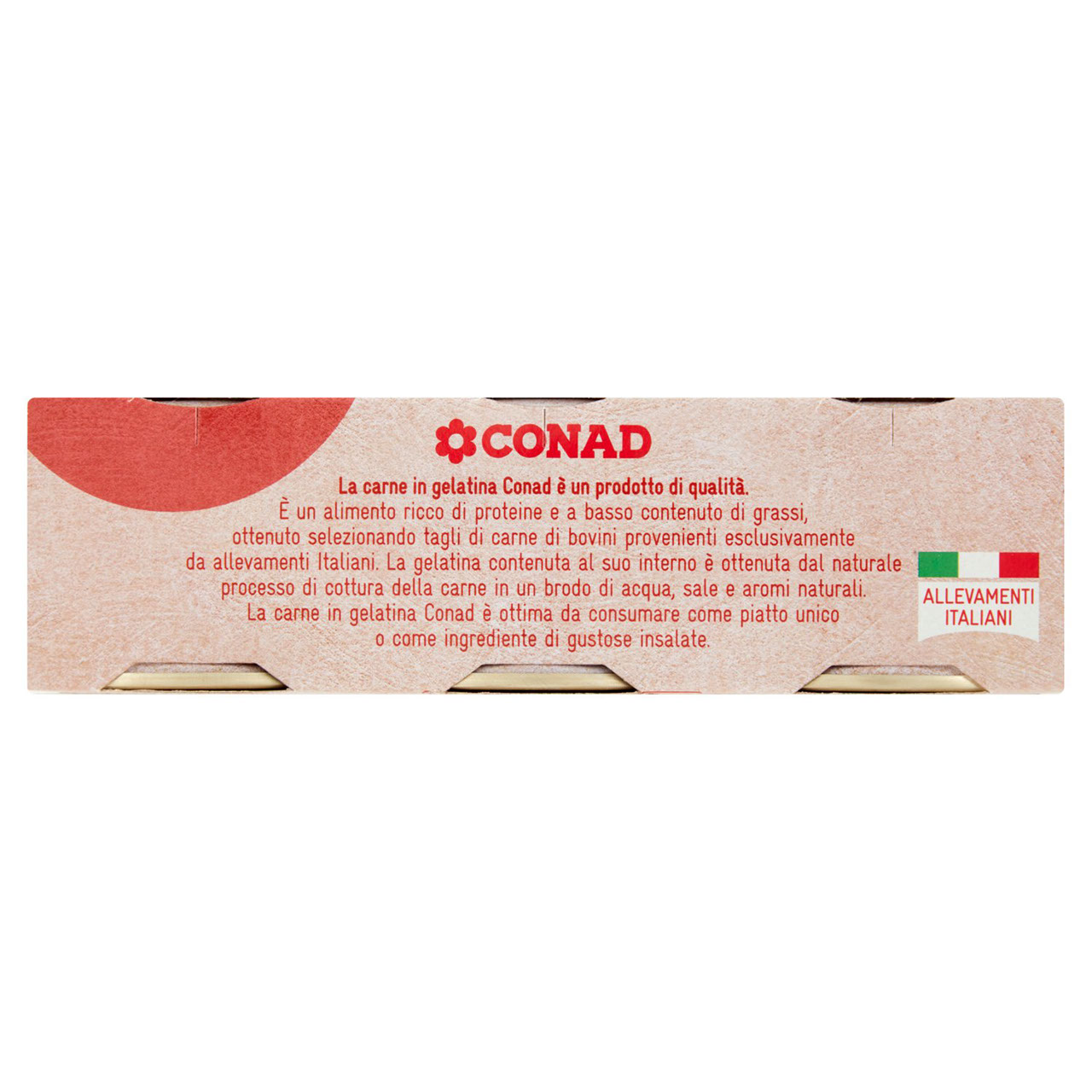 Carne di Bovino in gelatina 3 x 90 g Conad