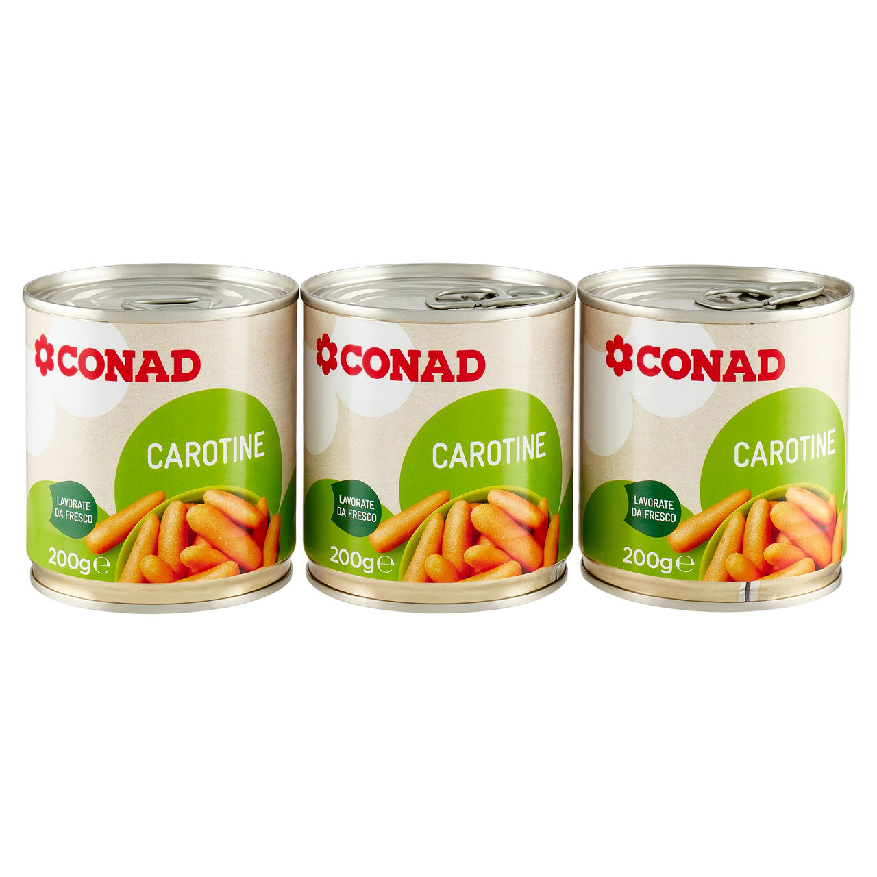 Carotine 3 x 200 g Conad in vendita online