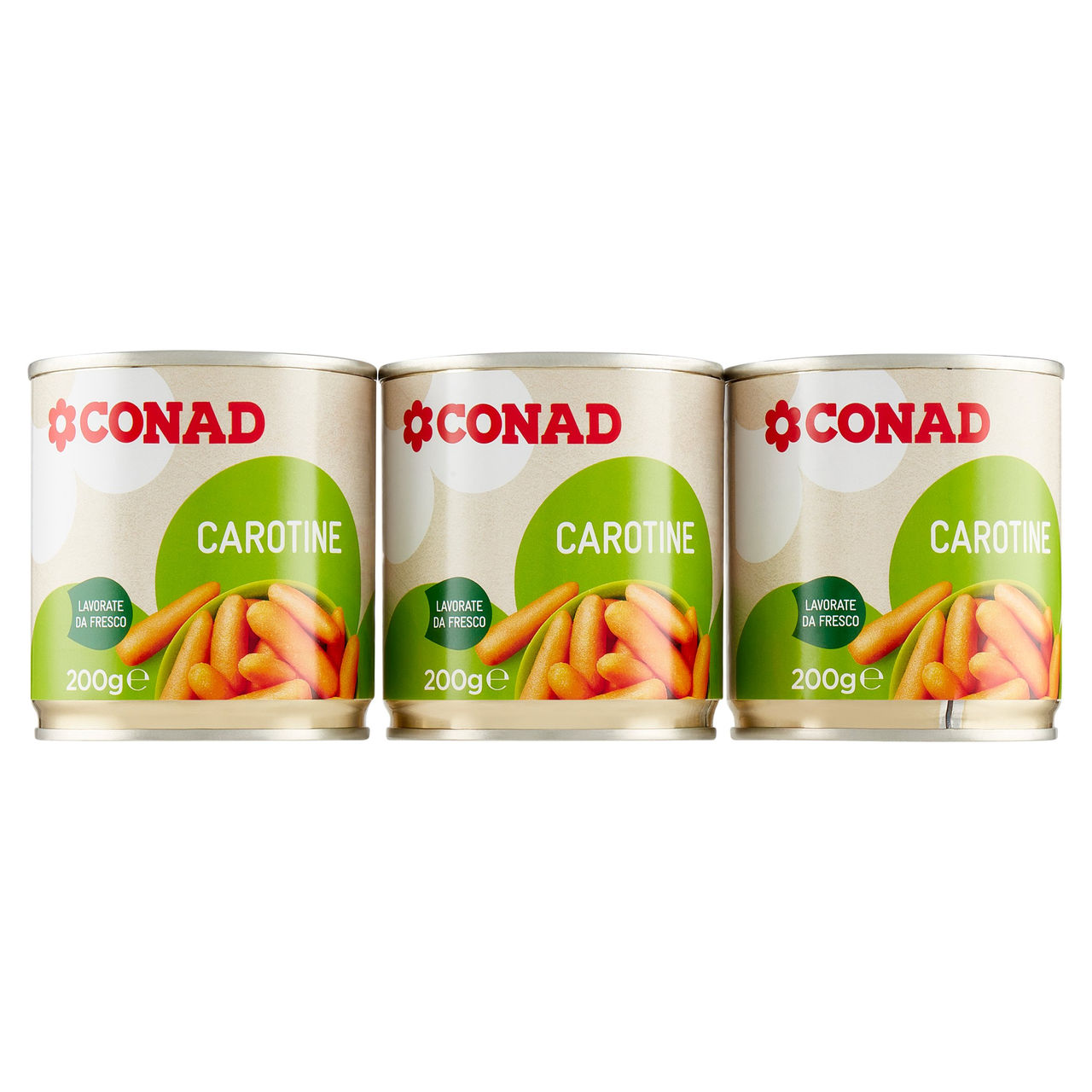 Carotine 3 x 200 g Conad in vendita online