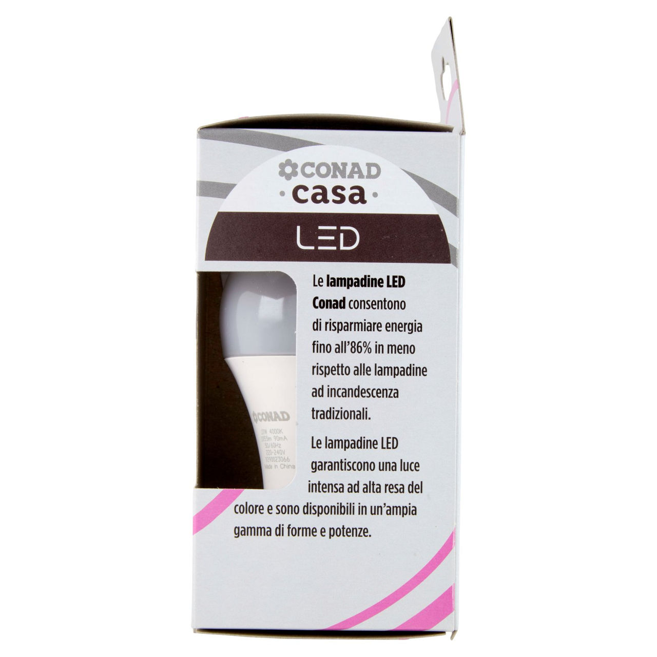 CONAD casa Led 10W 1055 Lumen E27 Luce Fredda